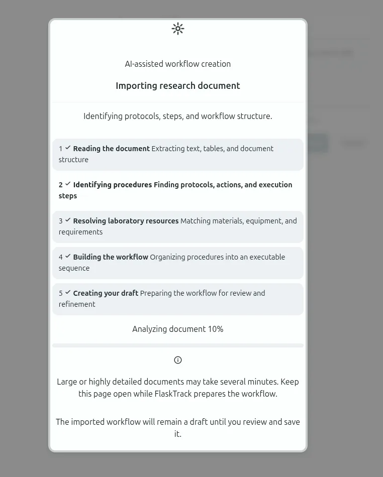 Flask Track AI workflow import