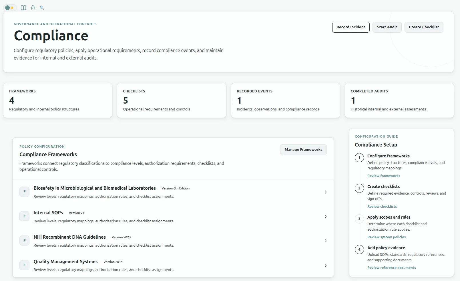 Flask Track compliance automation and approval