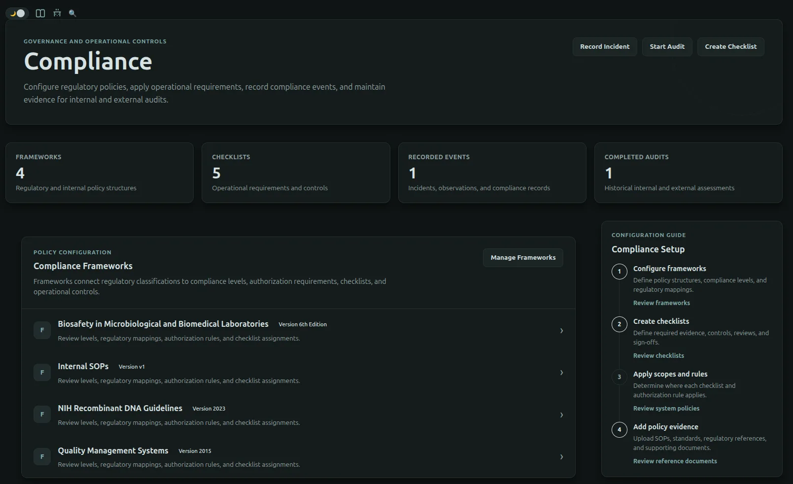 Flask Track compliance automation and approval