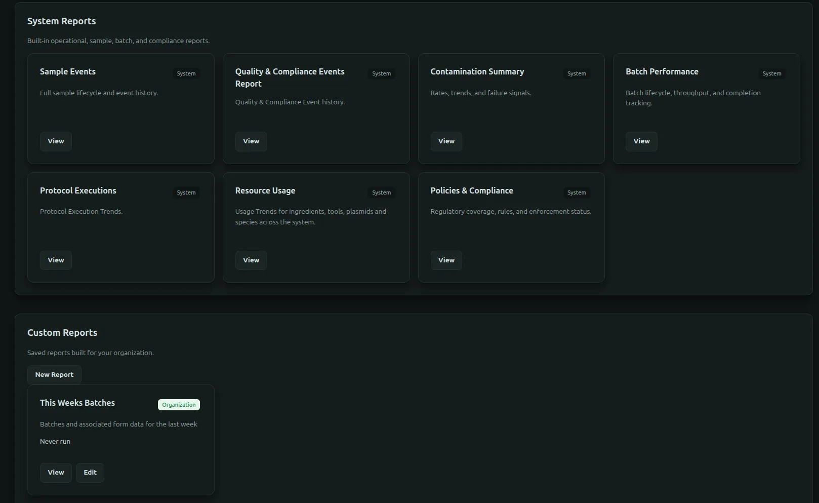Flask Track reporting interface
