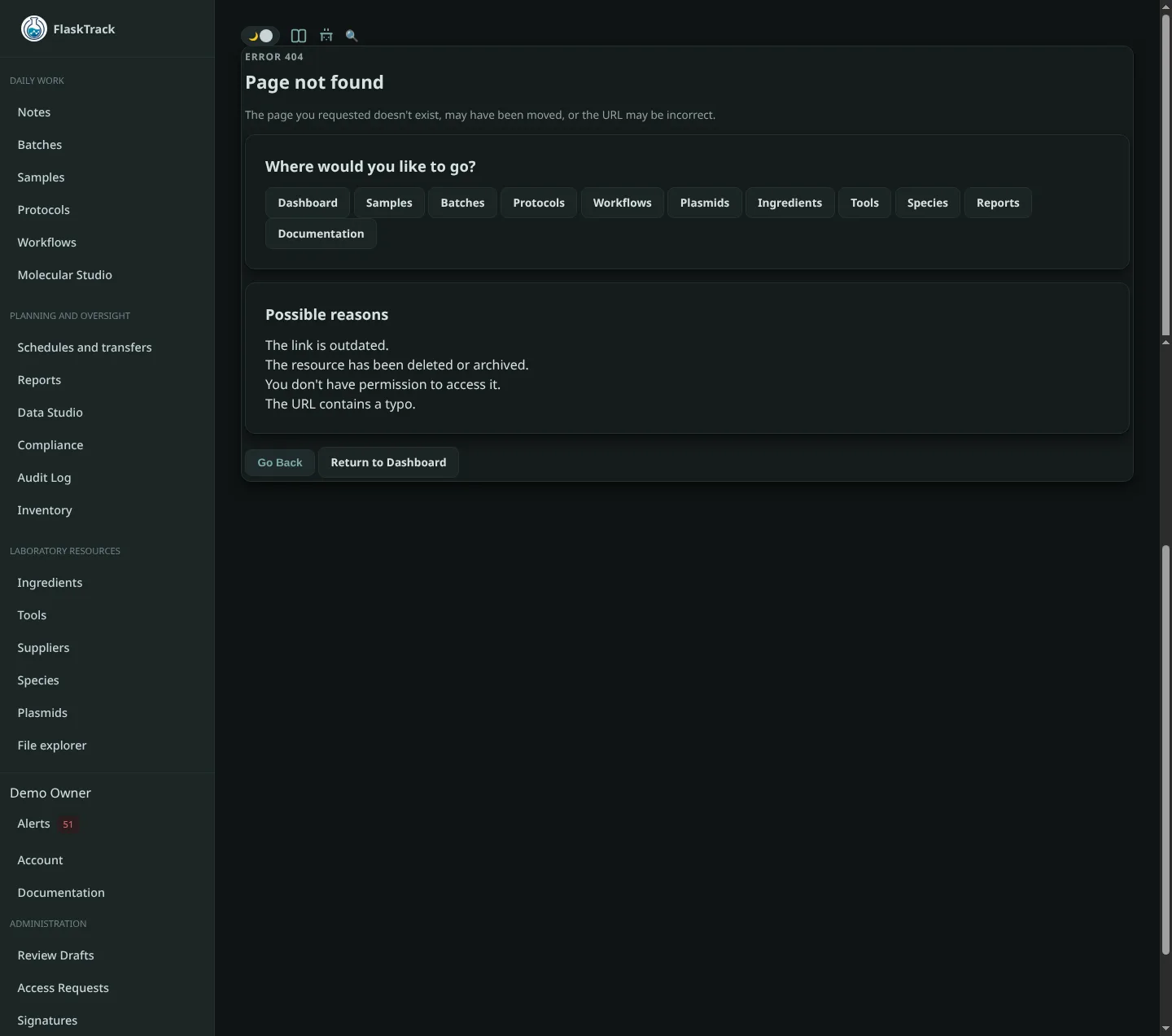 Organization training assignments page